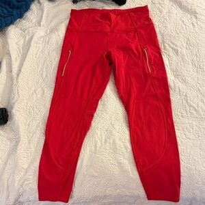 Athleta Bold Red Leggings